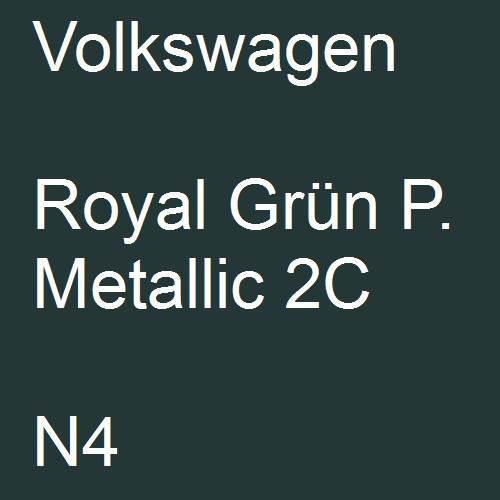 Volkswagen, Royal Grün P. Metallic 2C, N4.